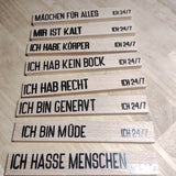 *Ich 24/7* Plotterdatei Statements - Sewando