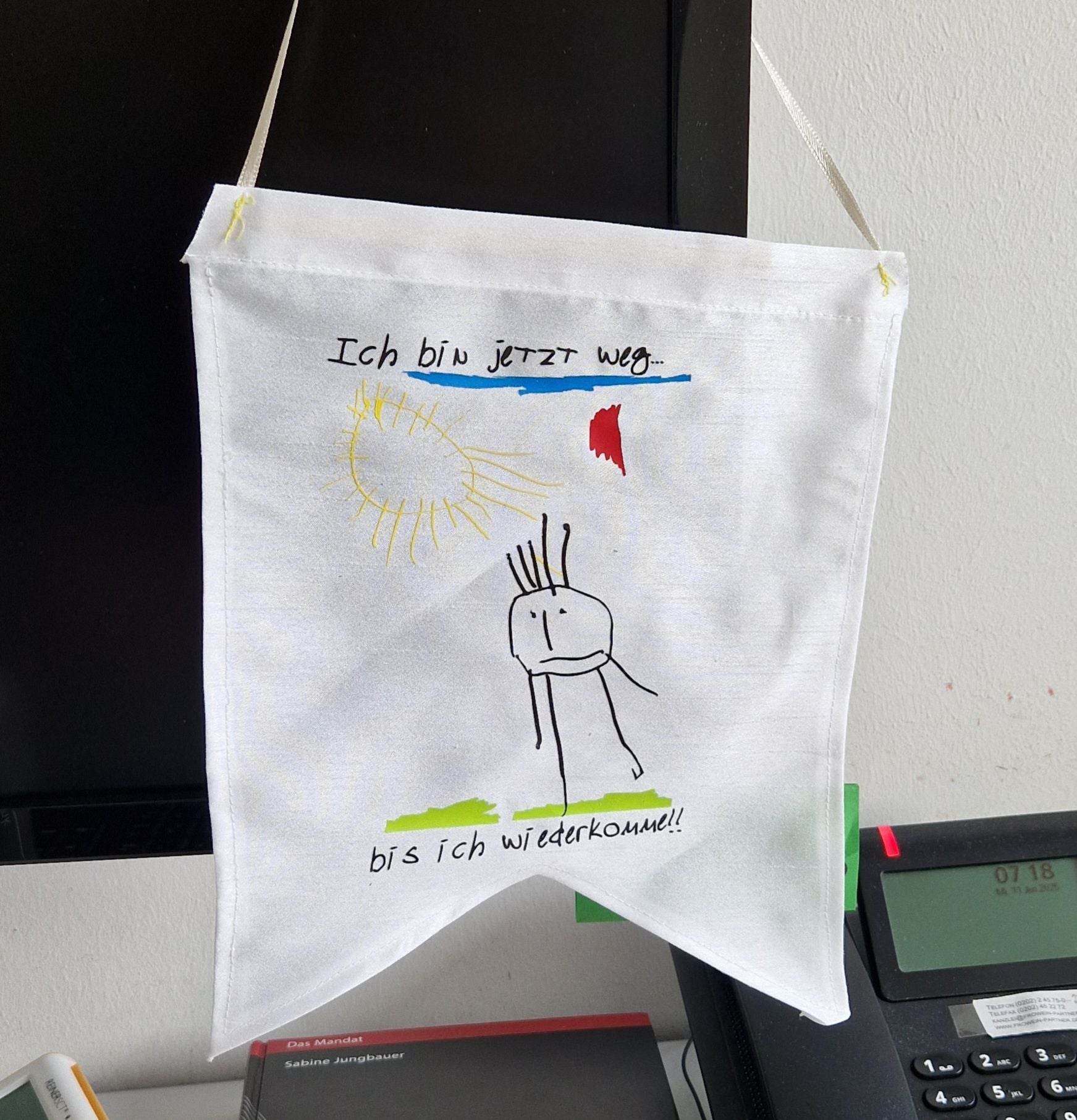 *Ich bin jetzt weg* Plotterdatei - Sewando