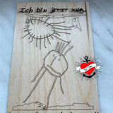 *Ich bin jetzt weg* Plotterdatei - Sewando