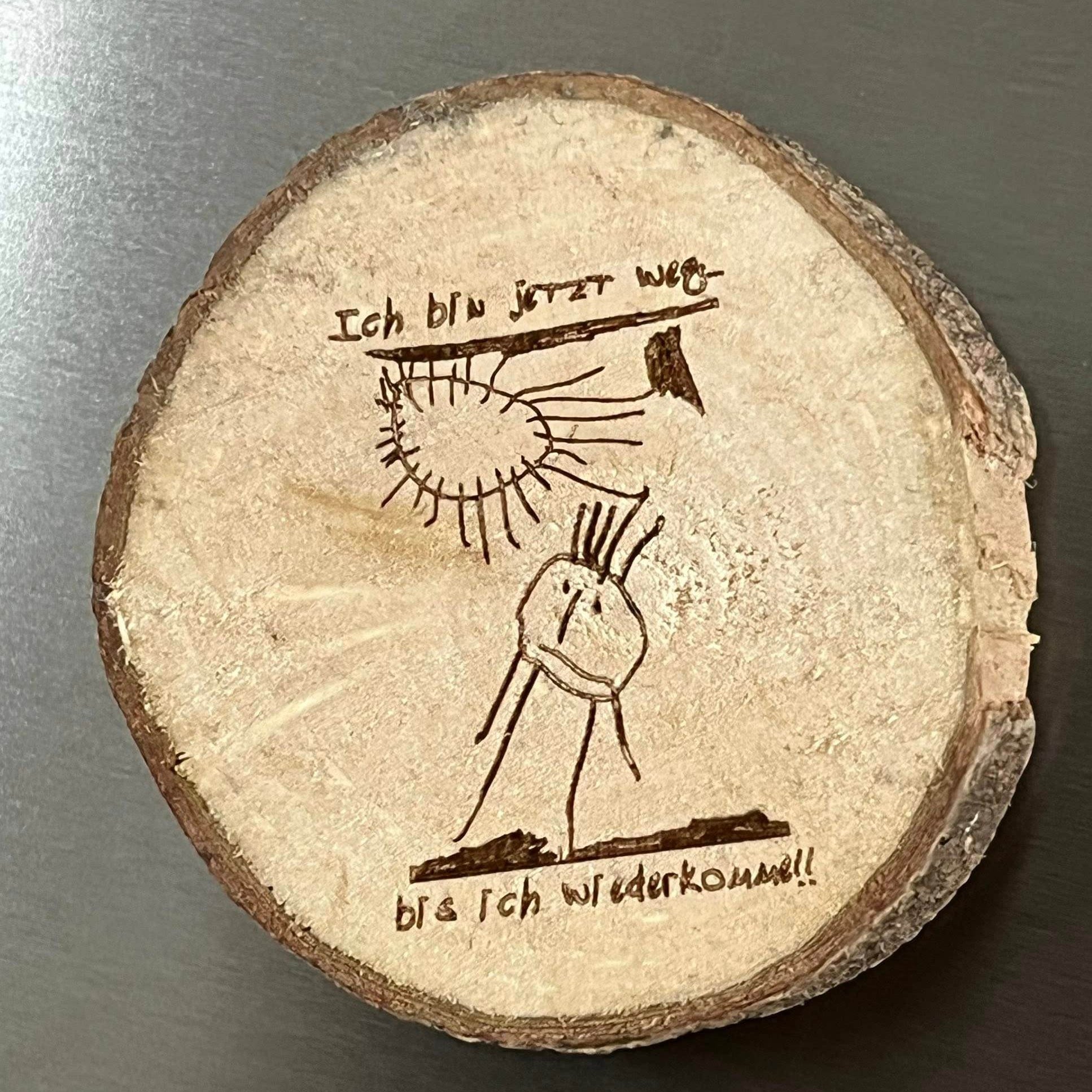 *Ich bin jetzt weg* Plotterdatei - Sewando