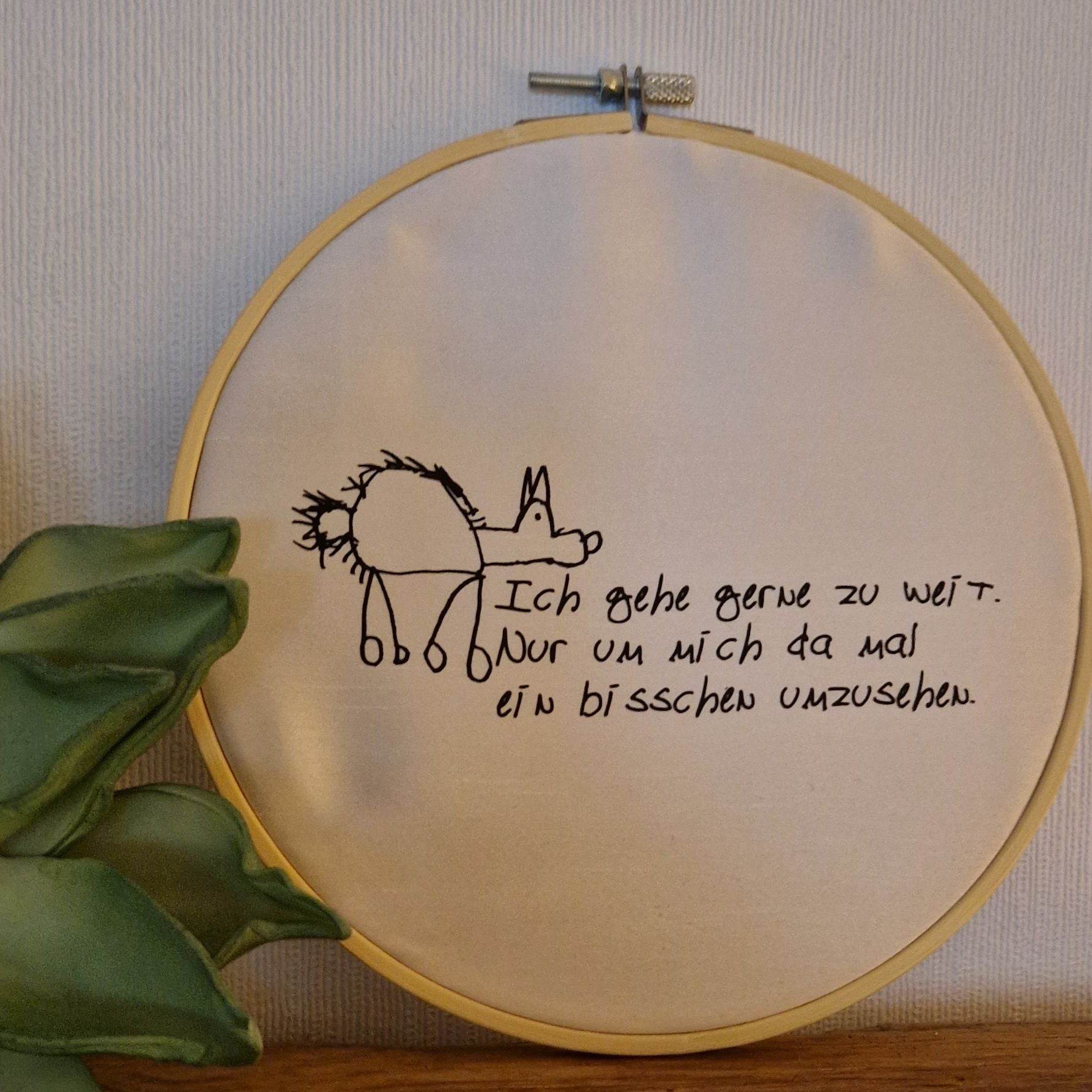 *Ich gehe gerne zuweit* Plotterdatei - Sewando