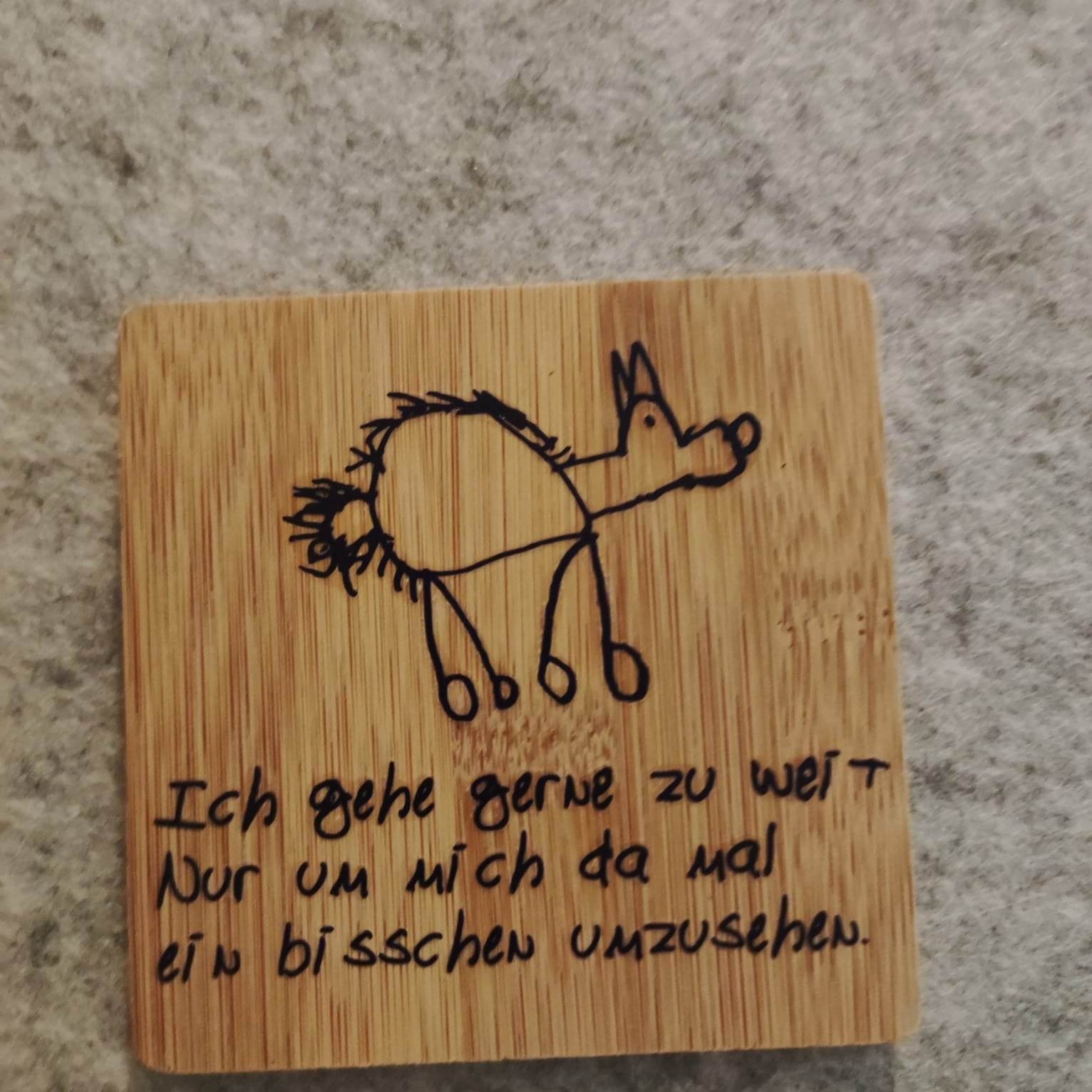 *Ich gehe gerne zuweit* Plotterdatei - Sewando