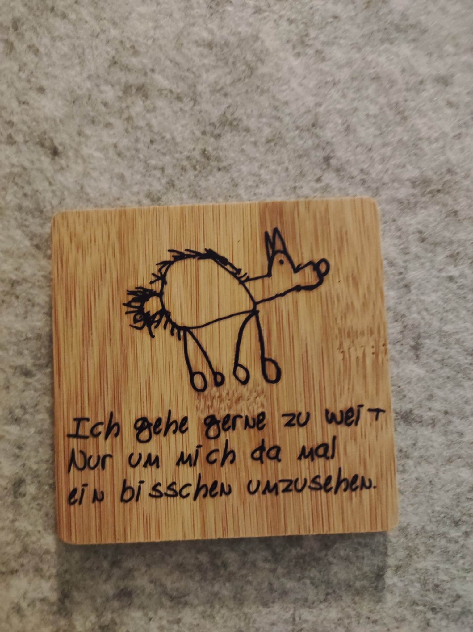 *Ich gehe gerne zuweit* Plotterdatei - Sewando
