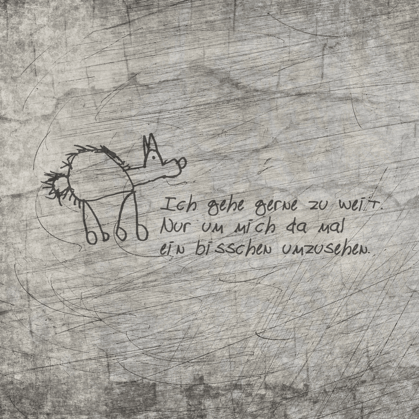 *Ich gehe gerne zuweit* Plotterdatei - Sewando