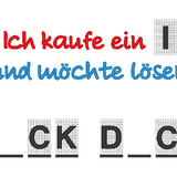 Stickdatei - Ich kaufe ein "I" und möchte lösen