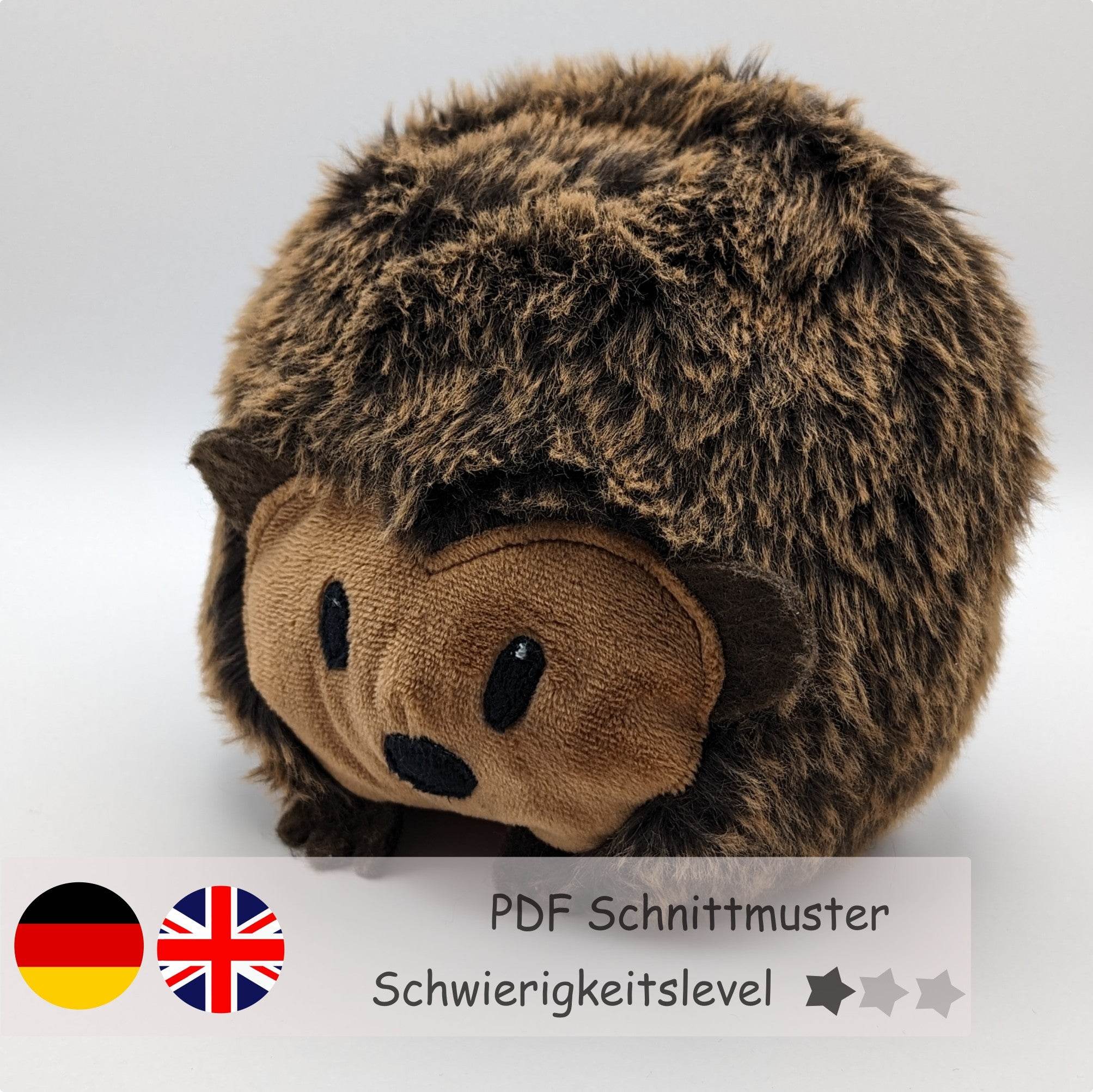Wendekuscheltier Krempeltierseite Igel Level 1 - Nähanleitung und Schnittmuster - Sewando