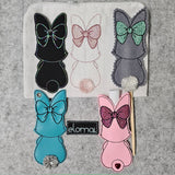 ITH Stickdatei Mega-SET Puschelschwanz-Hasen mit 16 Varianten für 13x18