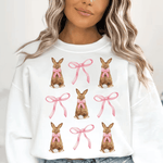 Bügelbild Osterhase mit rosa Schleife – Frühling Design für Shirts & mehr - Sewando