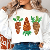 Glitzer-Möhren Bügelbild – Karotten-Druck für Ostern, Frühling & Gartenliebe - Sewando