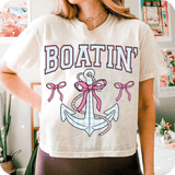 Boatin’ Anker Bügelbild– Maritimes PNG Design mit Schleifen & Karo - Sewando