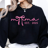 Mama EST. 2025 Plotterdatei – süßes Mama-Design mit Schleife & modernem Schriftzug
