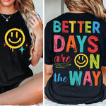 Better Days Lachgesicht Plotterdatei – Buntes Statement mit Retro-Vibes & Optimismus - Sewando