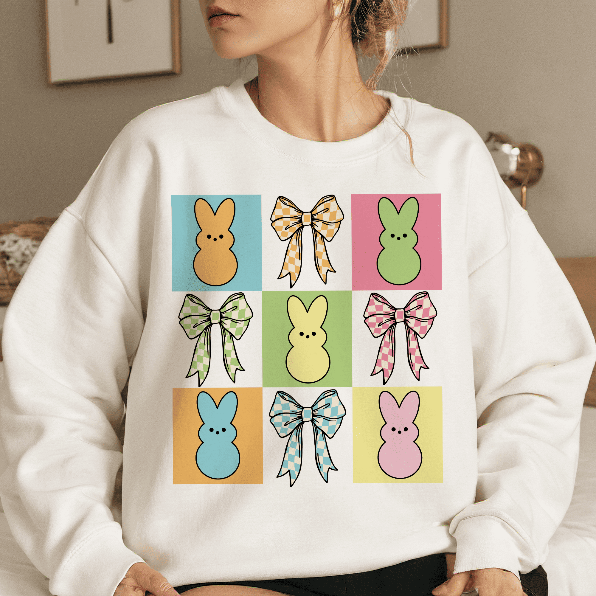Ostern Pop-Art Bunny & Schleife – PNG & SVG für DIY & Plotterprojekte - Sewando