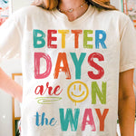 Better Days Lachgesicht Plotterdatei – Buntes Statement mit Retro-Vibes & Optimismus - Sewando