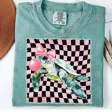 Coole Schildkröte mit Kaugummi – Sublimationsdesign im Retro-Style (1 PNG)