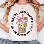 Iced Coffee SVG & PNG – Lustiges Statement-Design mit Schleife & Smiley - Sewando