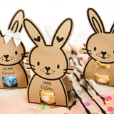 Druckvorlage Hase für Pralinen Lindt & Ferrero - Druckdatei für Ostern
