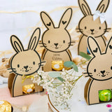 Druckvorlage Hase für Pralinen Lindt & Ferrero - Druckdatei für Ostern