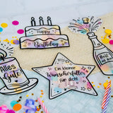 Schüttelkarte Geburtstag Set  bundle 20x – Geldgeschenk – Verpackung für Geld & Gutschein