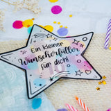 Stern Schüttelkarte Geburtstag – Geldgeschenk – Verpackung für Geld & Gutschein