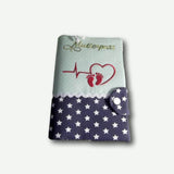 Stickdatei Baby Füße mit Herz und Herzlinie Set 478 - Sewando
