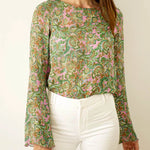 Rundhals Bluse Shirt mit verschiedenen Ärmeln CARLA, Gr. 32-50, PDF Schnittmuster - Sewando