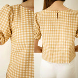 Rundhals Bluse Shirt mit verschiedenen Ärmeln CARLA, Gr. 32-50, PDF Schnittmuster - Sewando