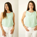 Rundhals Bluse Shirt mit verschiedenen Ärmeln CARLA, Gr. 32-50, PDF Schnittmuster - Sewando