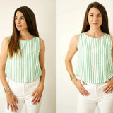Rundhals Bluse Shirt mit verschiedenen Ärmeln CARLA, Gr. 32-50, PDF Schnittmuster - Sewando