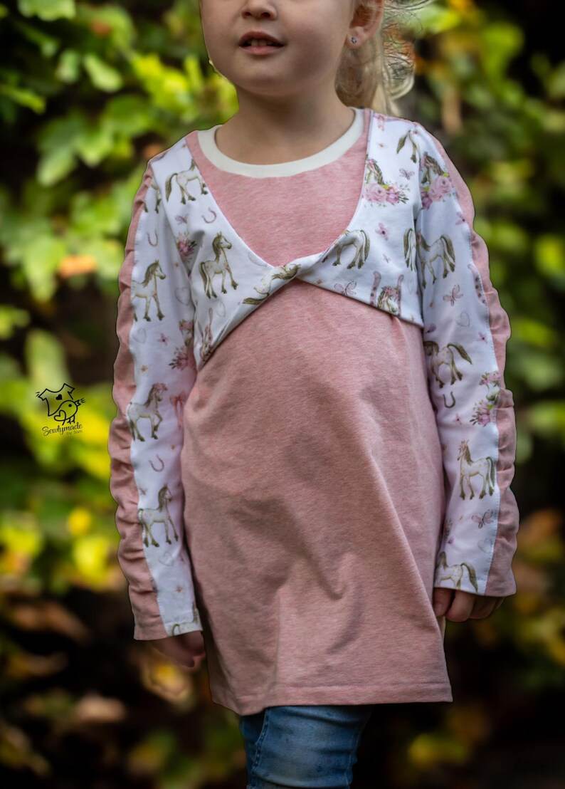 Schnittmuster / Sewing Pattern *Little Twist Shirt* Size 62-176 / 3m - 18 Years - Sewando