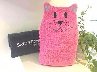 Katzen-Waschlappen Stickdatei ITH 16x26 Waschhandschuh Geschenk Geburt - Sewando