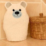 Bärli-Waschlappen Stickdatei ITH 16x26 Bär Teddy Waschhandschuh Geburt Geburtstag - Sewando