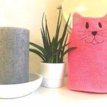 Katzen-Waschlappen Stickdatei ITH 16x26 Waschhandschuh Geschenk Geburt - Sewando
