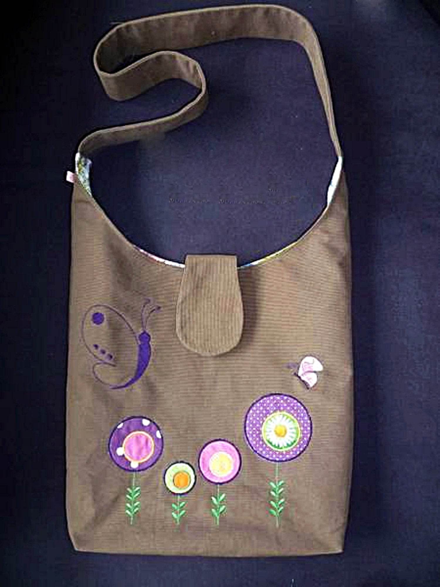 Stickdatei Blumen-Applikation in vier Größen, sticken, Applikation, Blume, Kreis - Sewando
