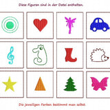 Stickdatei Spiel mit! für den Rahmen 13 cm x 18 cm, inkl. Nähanleitung Beutelchen - Sewando