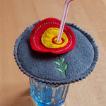 Stickdatei Aufsetzer Rahmen 10 cm x 10 cm, Glasaufsetzer, Party, Kinder, feiern - Sewando