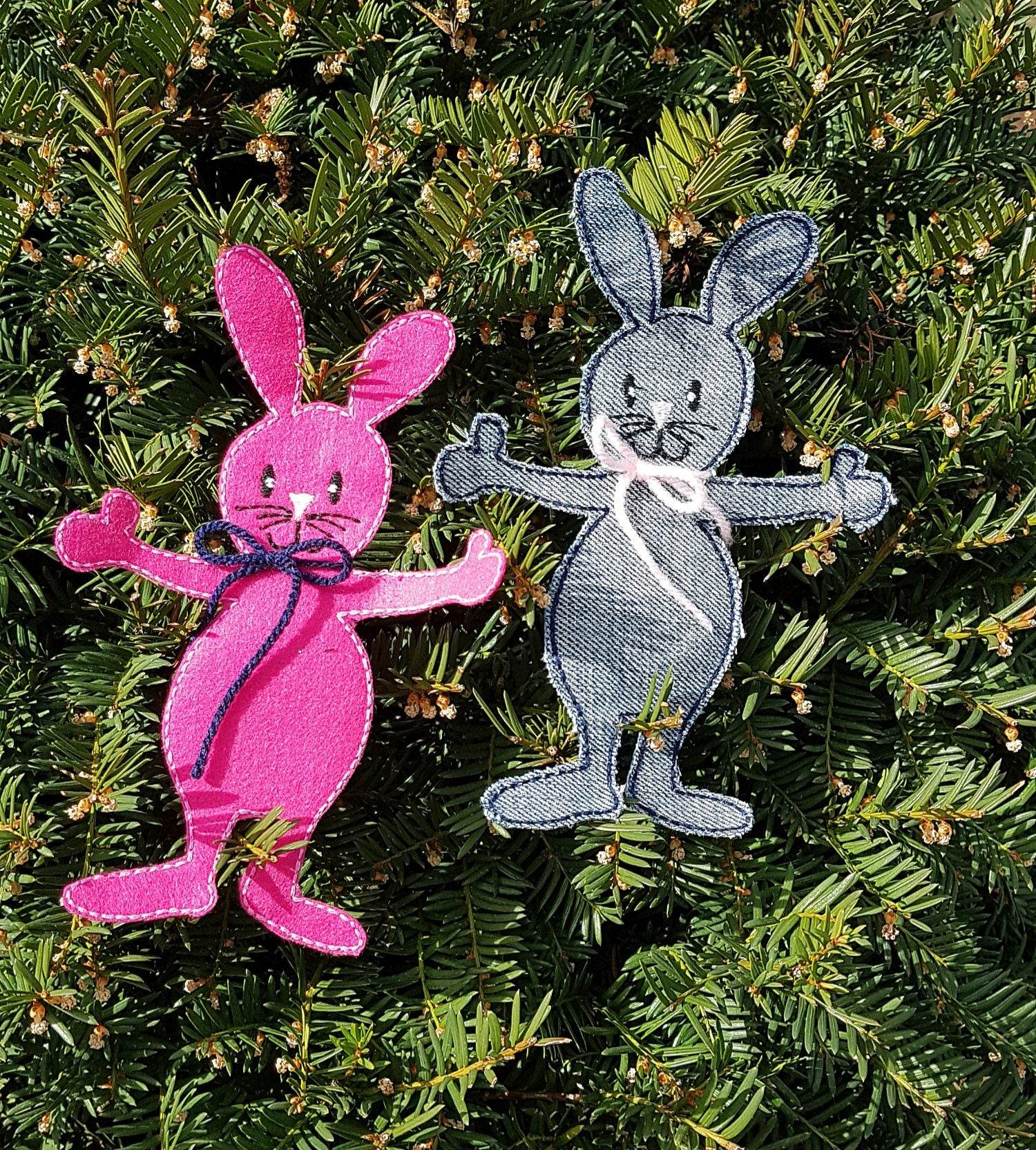 Stickdatei Hase Toni Applikation 13 cm x 18 cm - Sewando
