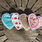 Abschminkpad Herz Stickdatei ITH 10x10 cm Waschpad Pad Liebe - Sewando