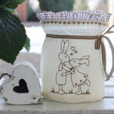 Stickdatei "Osterhasen Redwork“ Rahmen 13 cm x 18 cm, Hase, Frühling