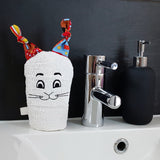 Stickdatei "Waschlappen Hase" Rahmen 13 cm x 18 cm, Reinigung, Hygiene