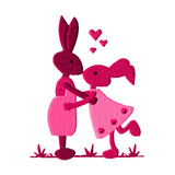 Stickdatei "Osterhasen“ Rahmen 10 cm x 10 cm, Ostern, Hase, Liebe