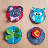 Stickdatei Aufsetzer Rahmen 10 cm x 10 cm, Glasaufsetzer, Party, Kinder, feiern - Sewando