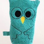 Stickdatei Waschlappen 4er Set 13 cm x 18 cm, Maus, Bär, Eule, Monster - Sewando