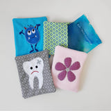 Stickdatei Hülle Kühlkompresse 4er Set 13 cm x 18 cm, Kind, Baby, Zahn - Sewando