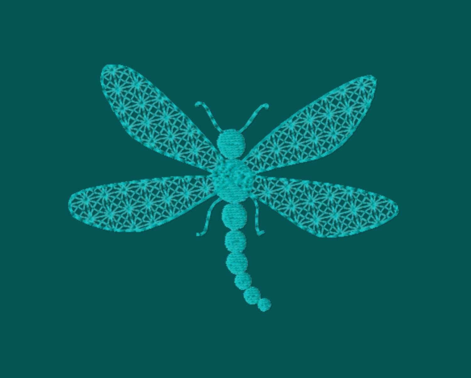 Stickdatei Libelle, Applikation, Lace - Sewando