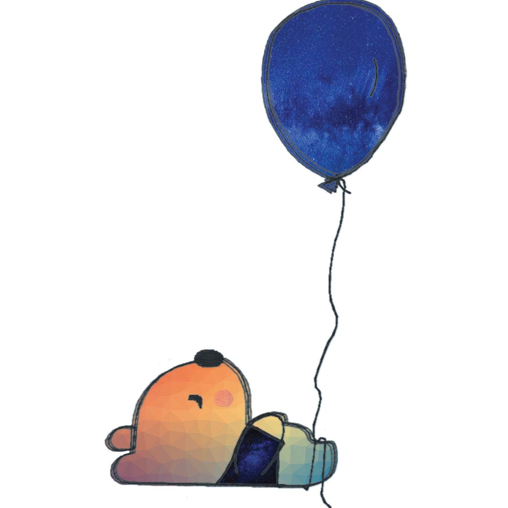 Stickdatei Bär Ballon, Doodle, Applikation, Teddy, Bär, Luftballon, Aufnäher, Kind, Baby - Sewando