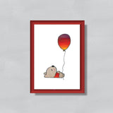 Stickdatei Bär Ballon, Doodle, Applikation, Teddy, Bär, Luftballon, Aufnäher, Kind, Baby - Sewando