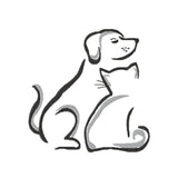 Stickdatei Hund und Katze, Stickmuster, Tier, sticken, Silhouette - Sewando