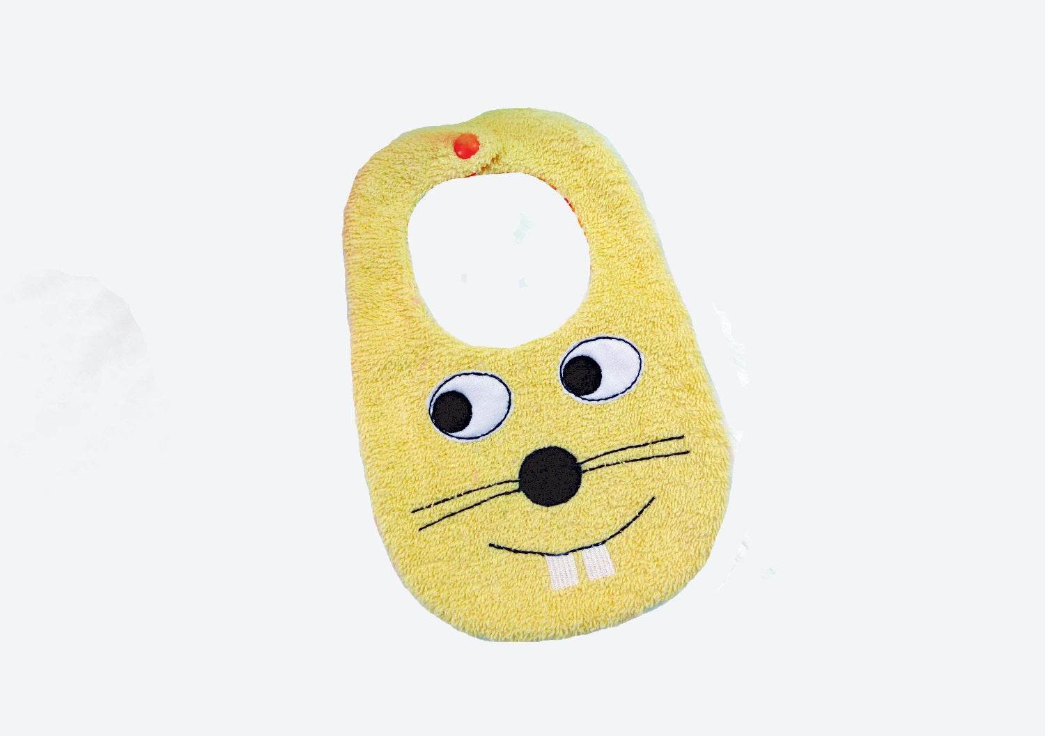 Stickdatei Latz Lätzchen Maus ITH ab 16x26 Baby - Sewando