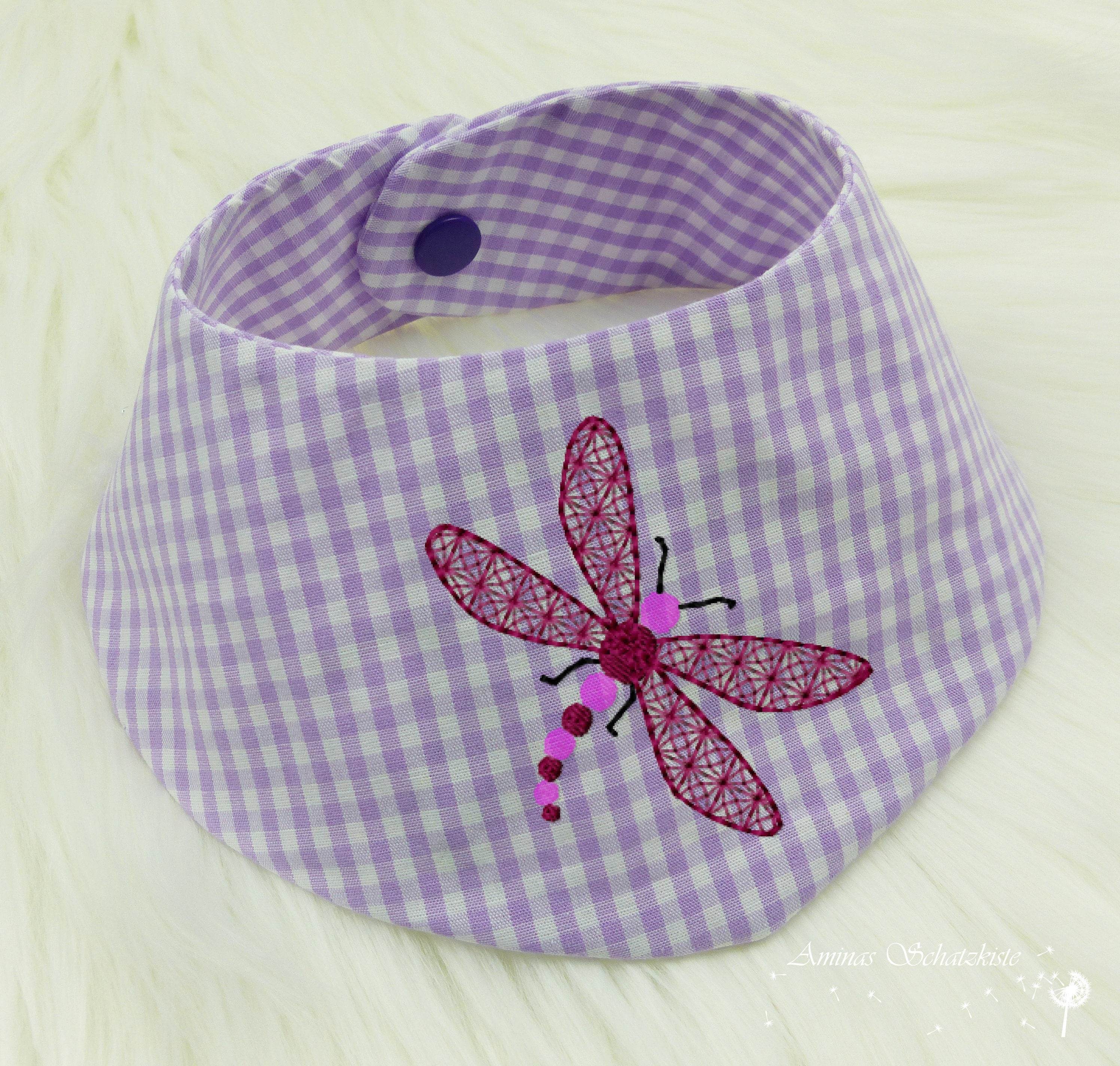 Stickdatei Halstuch Libelle Lace ITH 18x30 Baby - Sewando